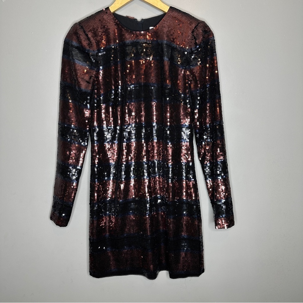 Veronica Beard Breakers jeweled- neck sequin mini dress - Picture 3 of 11